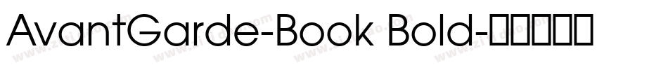 AvantGarde-Book Bold字体转换